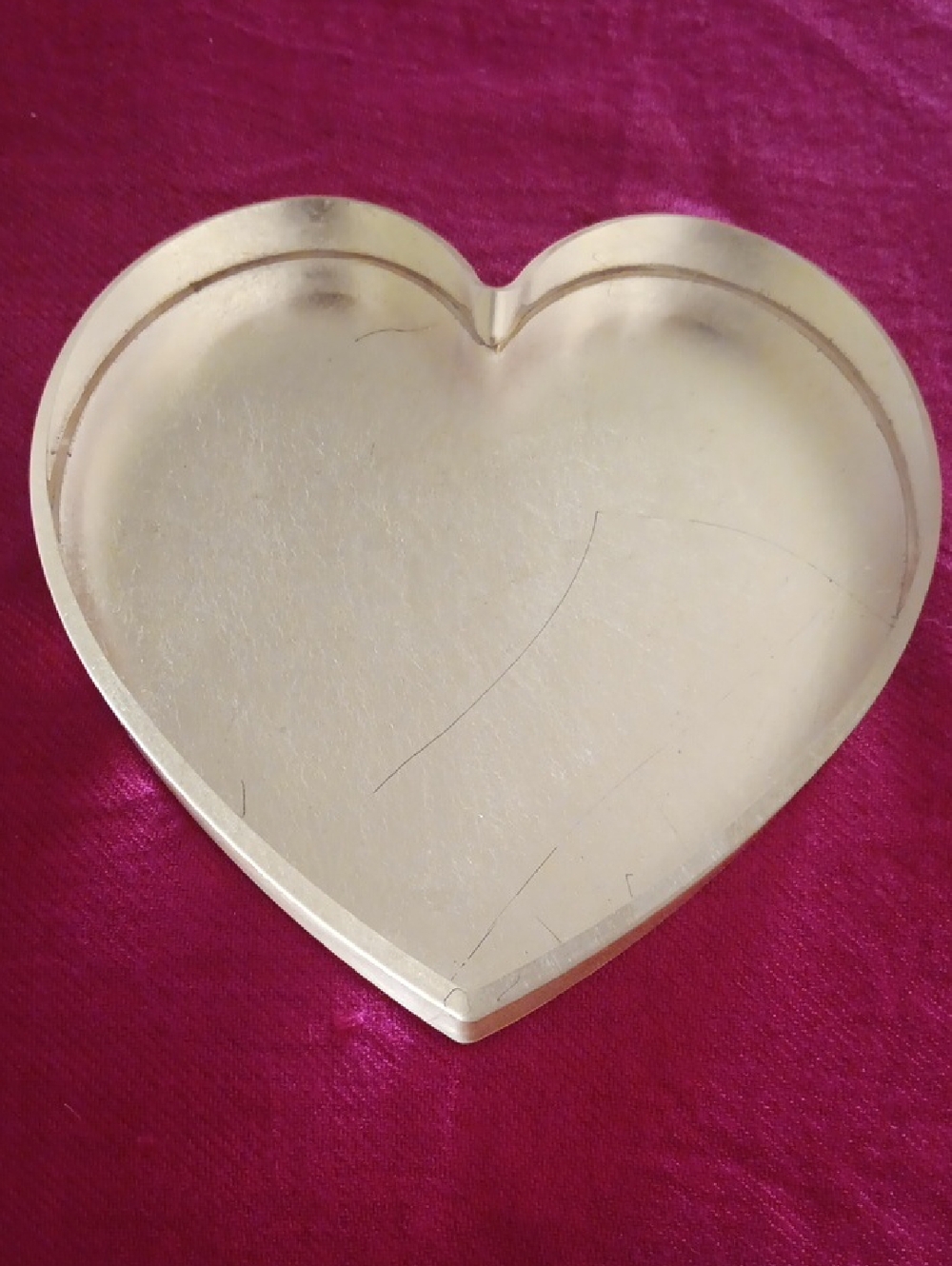 Heart-Shaped Gold Paper Weight